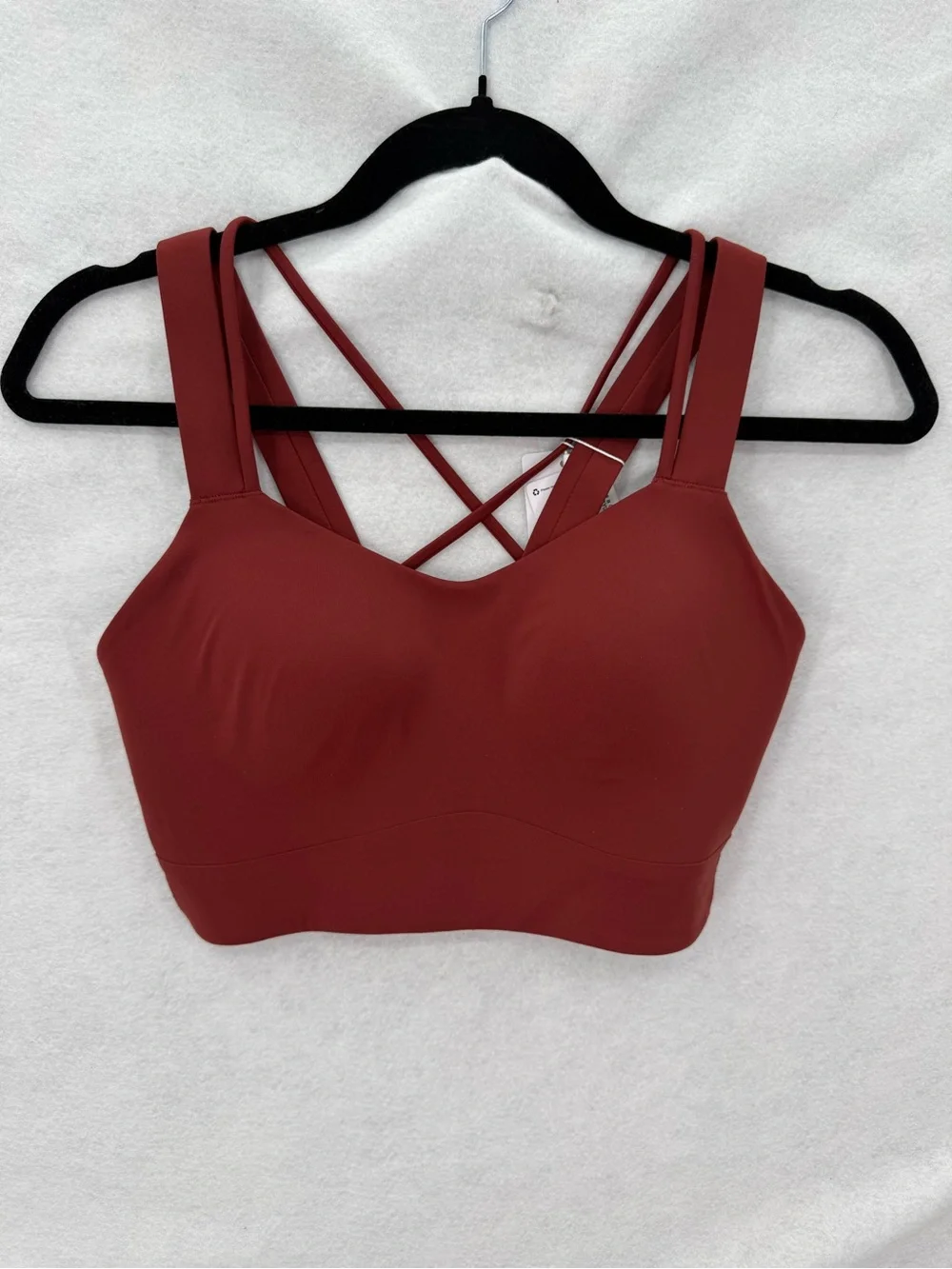 NWT Lululemon Like A Cloud Longline Bra *D/DD Cup (Cranberry Charm) Size 6